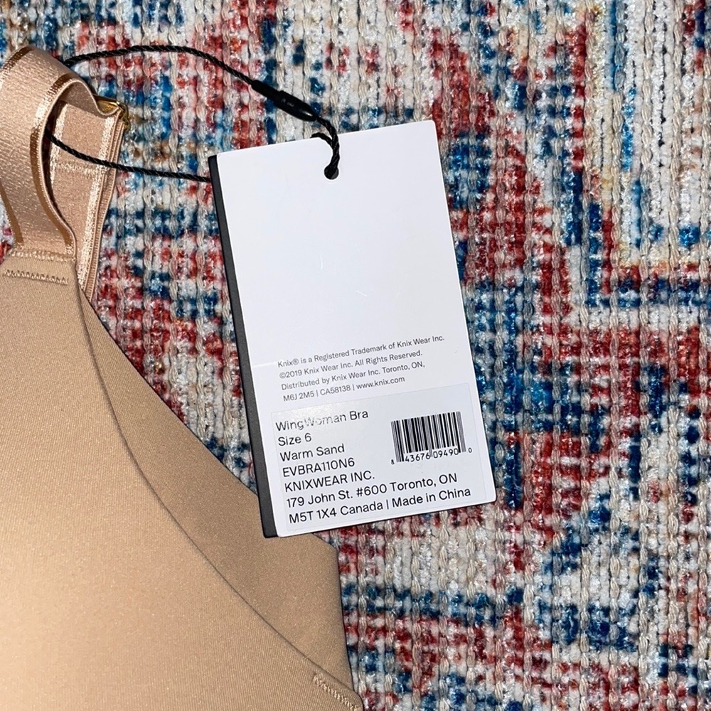 Knix WingWoman Contour Bra in Warm Sand SZ 6 NWT - Picture 7 of 10